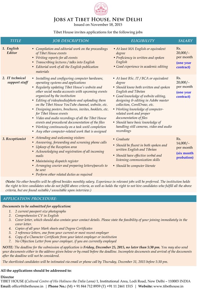 Microsoft Word - Job Vacancy Advertisement-2015 New- KG.doc