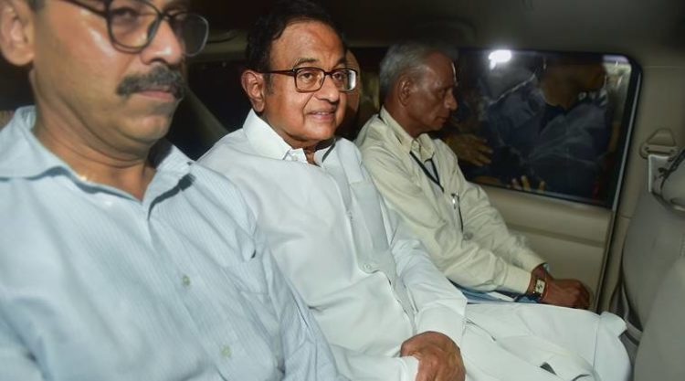 New Delhi: Central Bureau of Investigation (CBI) officials arrest Congress leader P Chidambaram from his Jor Bagh residence in New Delhi, Wednesday, Aug 21, 2019. The Delhi High Court on Tuesday refused to grant any protection from arrest to Chidambaram in the INX media case. (PTI Photo/Manvender Vashist)(PTI8_21_2019_000212B)