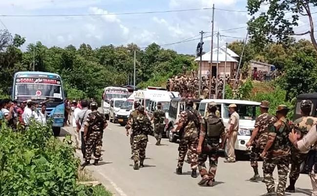 Tensions have been building between the two states since last month when officials in Mizoram alleged that Assam police had taken over a border post [File: EPA]