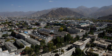 An overview shows Lhasa from Potala Palace (File photo)