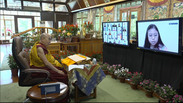 His Holiness the 14th Dalai Lama's Teaching. (Photo from the Live stream OHHDL, TTV)