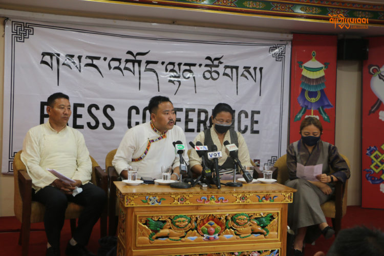 Press conference by four NGO's based at Macloadganji, Dharamsala