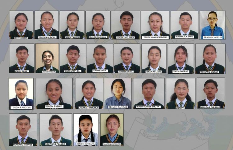 27 Tibetan students scoring 95 % and above this year. Image:CTA Department of Education