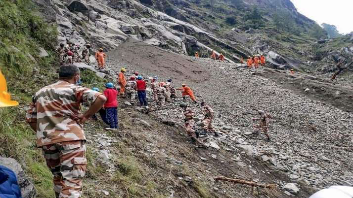 Kinnaur Landslide in Himachal Pradesh. Photo:ANI