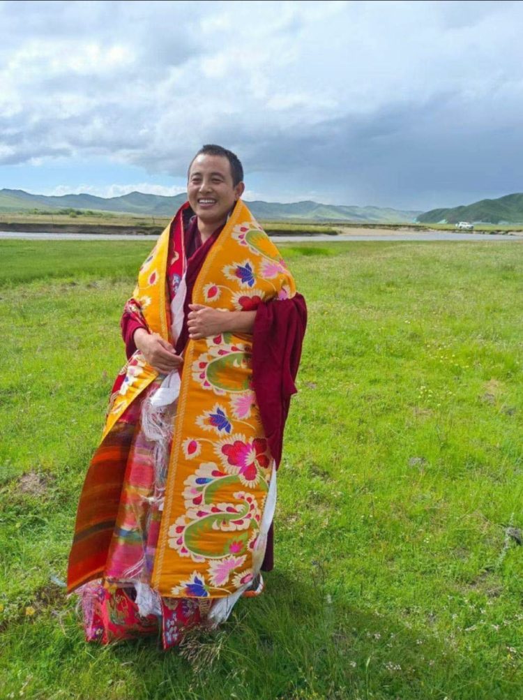 Kirti Monastery monk Lobsang Tenzin. 
Image:Kirti Monastery in exile