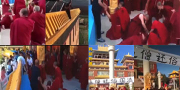 Karmar monastery in Tibet was shut down and monks were expelled with force.