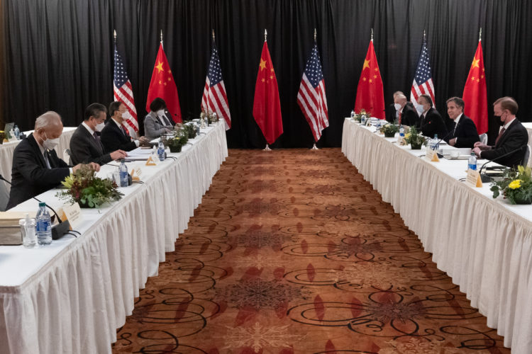 China-US high-level talk in Anchorage, Alaska, on Mar 21, 2021. Photo: cnsphoto