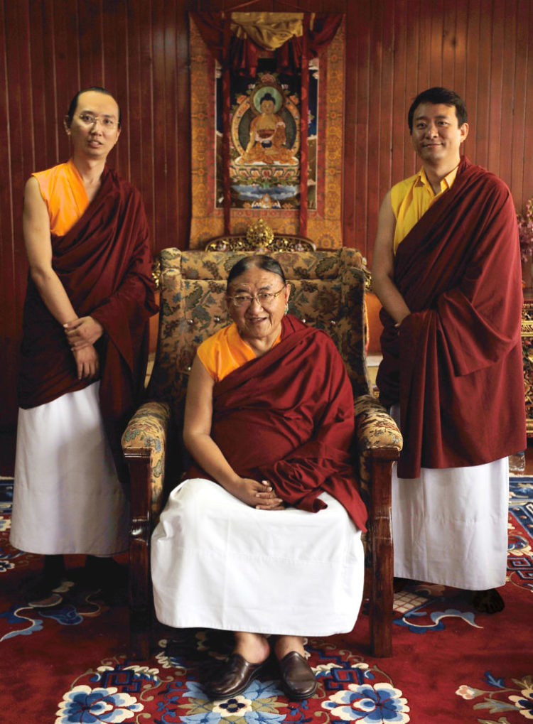 HH 41st Sakya Trizin Gongma Trichen Ngawang Kunga and his Successors. Photo: Sakya Academy