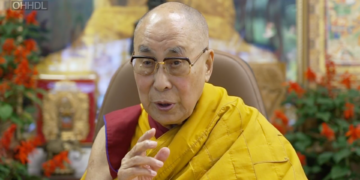 His Holiness The Dalai Lama is giving teachings on Chandrakirti's Entering the Middle Way. Photo Source (Dalai Lama Facebook)