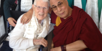 14th the Dalai Lama and Dr. Aaron T. Beck  
Photo © 2019 Beck Institute for Cognitive Behavior Therapy