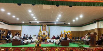 Oath-taking Ceremony of the Kalon-elect of 16th Kashag from the Chief Justice Commissioner of Tibetan Supreme Justice Commission on Wednesday, November 10, 2021.