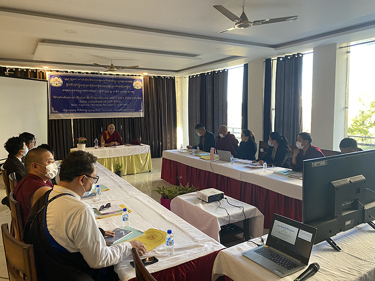 Workshop for the newly 17th parliamentarians of the exiled Tibetan gov't started from today. Tibettimes Photo. 23. 11. 2021