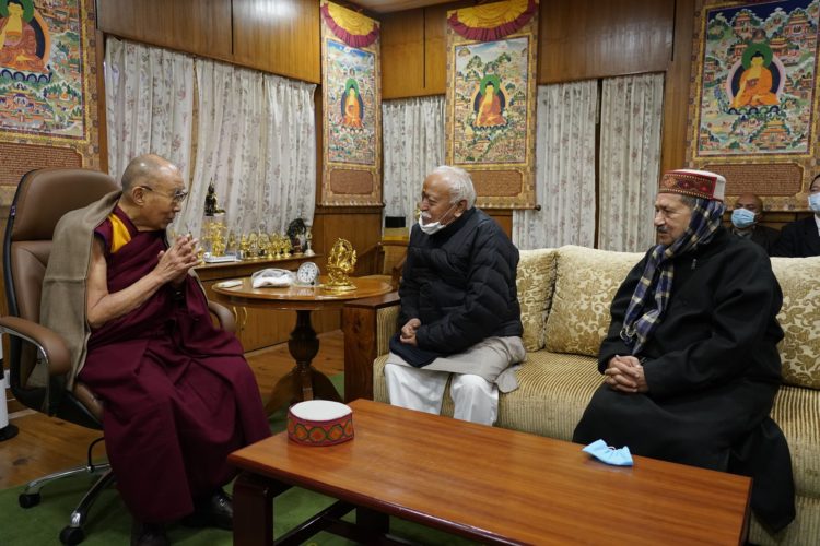His Holiness grants a special Audience to three of RSS Leaders. Photo: OHHDL