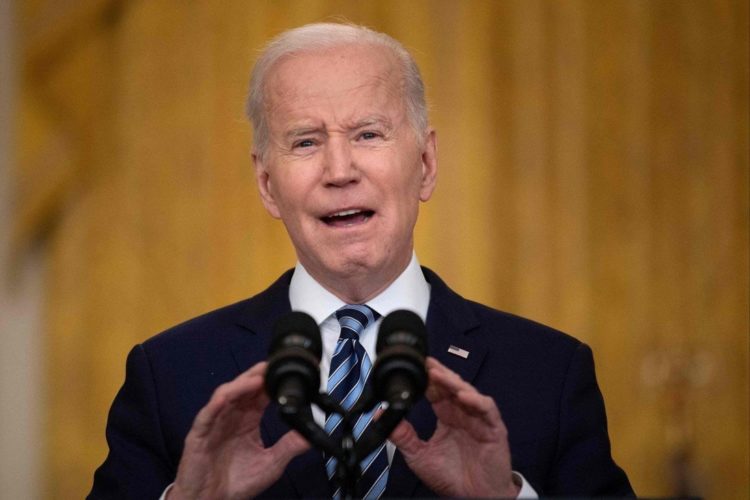 US President Joe Biden, in an address Thursday after Russia’s invasion of Ukraine, said “we will make sure that Putin will be a pariah on the international stage”. Photo: AFPBider