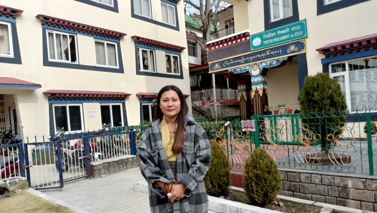 The New member of Tibetan parliament-in-Exile Ms.Tenzin Choezin.