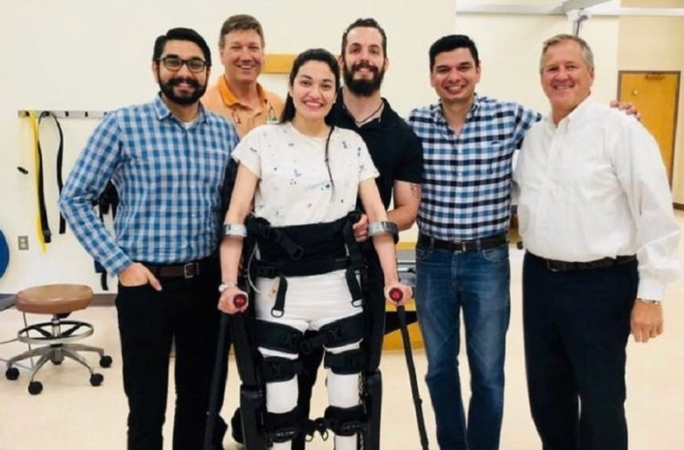 Muniba Mazari walks again with robotic support after a decade