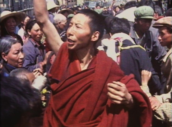 Monk in Gadhan, picture from Tibet Foundation documentary, "Getza - Helping others