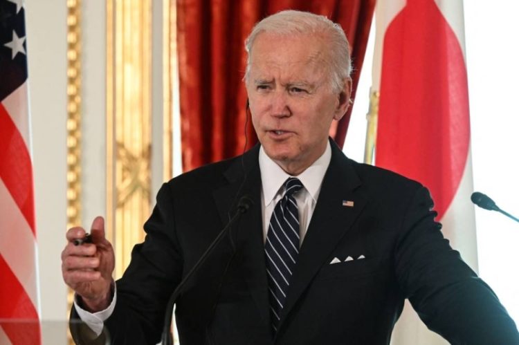 President Biden at Tokyo's Akasaka Palace on May 23. Photo: AFP