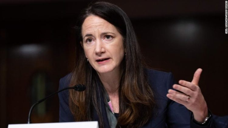 Director of National Intelligence Avril Haines testifies about worldwide threats during a Senate Armed Services Committee hearing on Capitol Hill in Washington, DC, May 10, 2022.