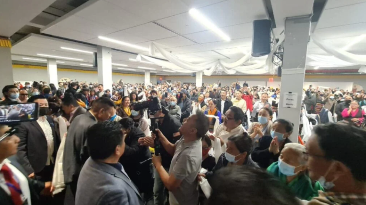 Tibetans of NY&NJ attends Sikyong’s public address on 1 May 2022.
