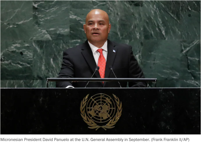Micronesia's President David Panuelo