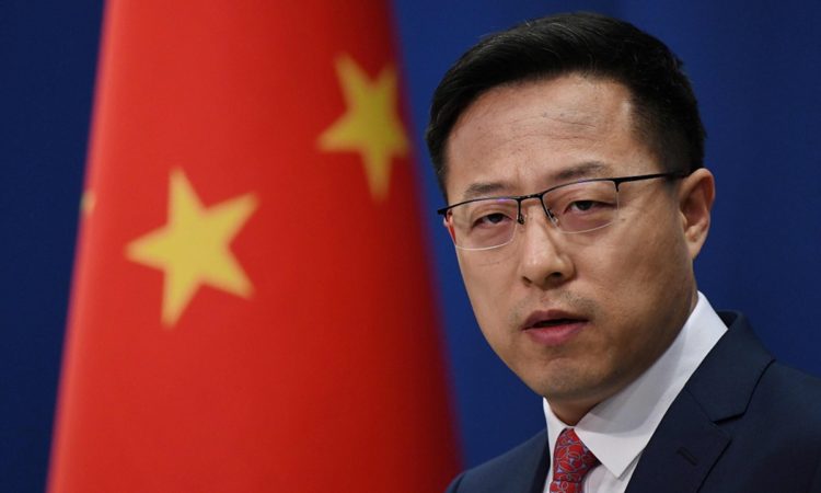Zhao Lijian, the Chinese Foreign Ministry spokesperson at a press conference