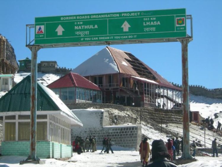 Indo-Tibet border Nathu La in Sikkim, India