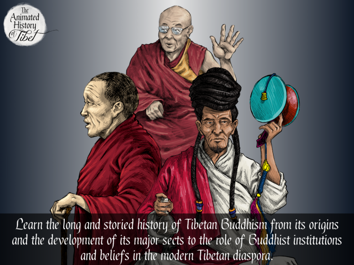 Still from the animated history of Tibet promotional trailer. Photo: Armchair Academics