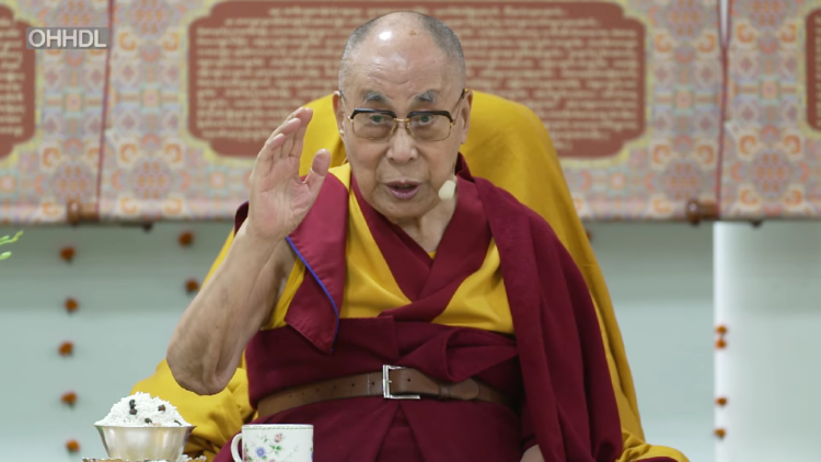 His Holiness the Dalai Lama addressing the audience at the Inauguration Ceremony of the new Dalai Lama Library and Archive in Dharamsala, HP,  India on July 6, 2022. Photo by Tenzin Choejor