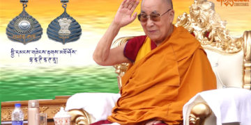 His Holinees The 14th Dalai Lama in Ladakh, India Photo:tibettimes.net