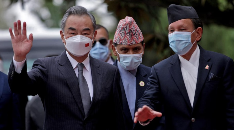 Nepal's foreign minister Narayan Khadka in China for bilateral talks (Photo: Reuters)