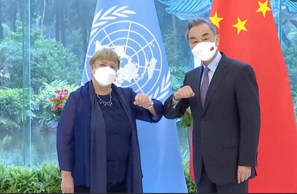 UN human rights commissioner Michelle Bachelet arrives in China for Xinjiang visit