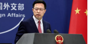 Former Chinese foreign ministry spokesman Zhao Lijian has been demoted. photo :GETTY IMAGE