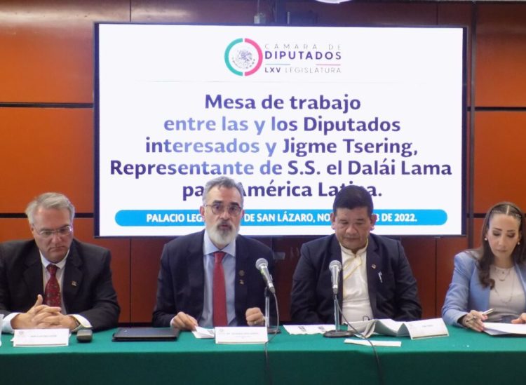 the Group of Legislators’ Friends of Tibet in the Chamber of Deputies of Mexico headed by Deputy Salvador Caro Cabrera on 8th Nov,2022. Photo:tibet.net