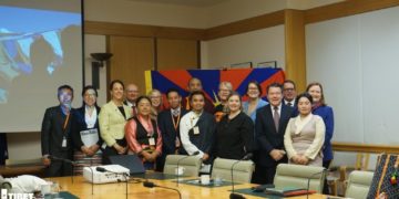 Group Photo of Tibetan representatives with the Australian Parliamentarians. Tibet.net