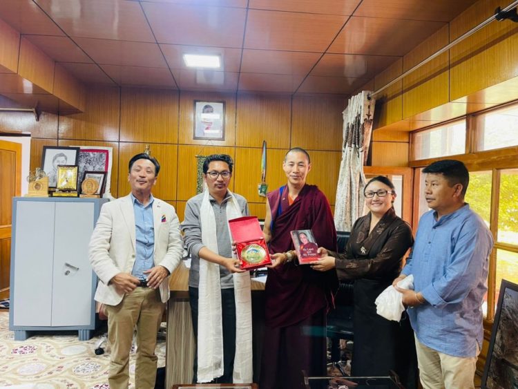 Parliamentarians Geshe Atong Rinchen Gyaltsen and Pema Tso Pay Courtesy Call on Ladakh MP Jamyang Tsering Namgyal