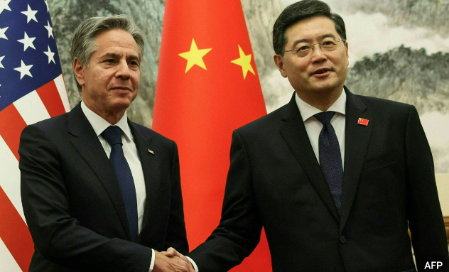 Blinken Meets China's Foreign Minister. photo:AFP.18 june 2023