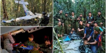 The wreckage of the Cessna was found two weeks after it disappeared, but there was no sign of the children. Photo: Colombian army/Getty Images. Source: UGC Read more: https://www.tuko.co.ke/people/family/509701-colombia-12-month-baby-4-children-alive-40-days-plane-crashed-amazon-forest/