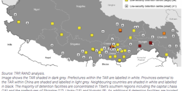 A night-time lighting analysis of Tibet's prisons and detention centres