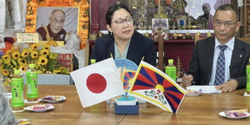 Kalon Norzin Dolma addressing the Tibet Support Group Members.