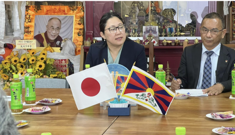 Kalon Norzin Dolma addressing the Tibet Support Group Members.