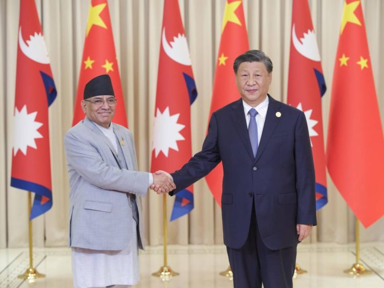WIN-WIN COOPERATION Chinese President Xi Jinping meets with Nepalese Prime Minister Pushpa Kamal Dahal Prachanda in Hangzhou, capital city of east China’s Zhejiang Province on Saturday, Sept. 23, 2023. XINHUA PHOTO