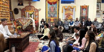 Sikyong addressed the Tibetan community and engaged in a Q&A session.Photo:Tibet.net