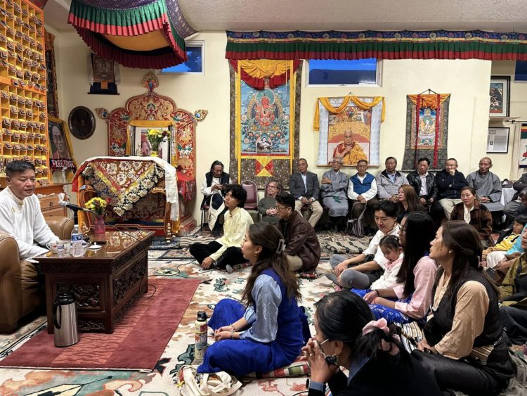 Sikyong addressed the Tibetan community and engaged in a Q&A session.Photo:Tibet.net