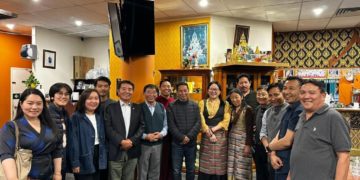 Kalon with the former representatives of Office of Tibet, Canberra and leaders of the Canberra Tibetan community