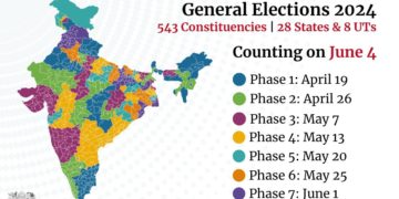 Lok Sabha 2024 elections will be held between April 19 and June 1, across seven phases.
