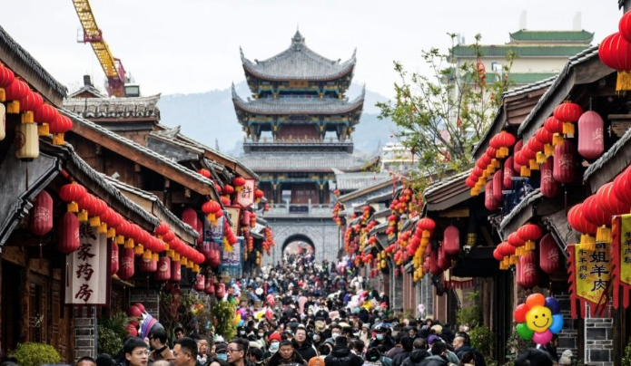 China's domestic tourism market surges during Spring Festival holiday. Photo: Azernews