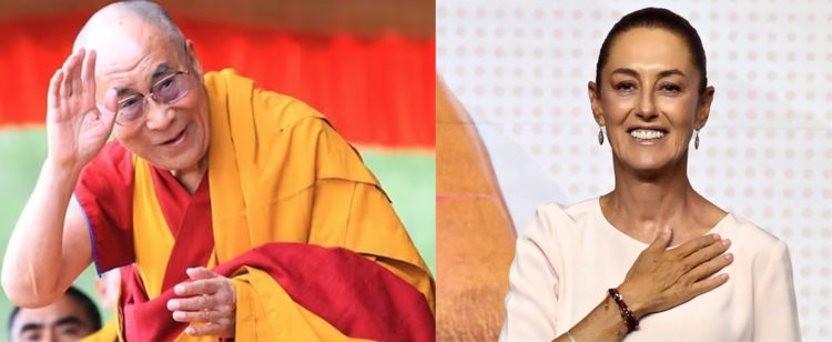 His Holiness the Dalai Lama has written to Claudia Sheinbaum to congratulate her on being the first woman to be elected president of Mexico. 2024/06/14