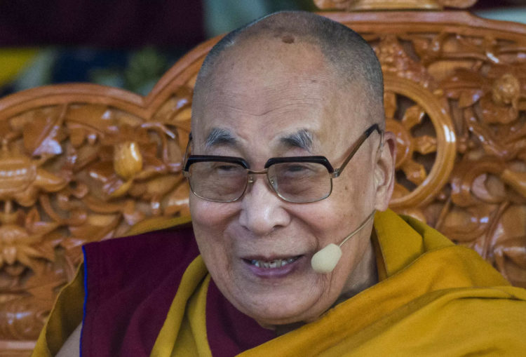 Tibetan spiritual leader the Dalai Lama. (AP Photo/Ashwini Bhatia)