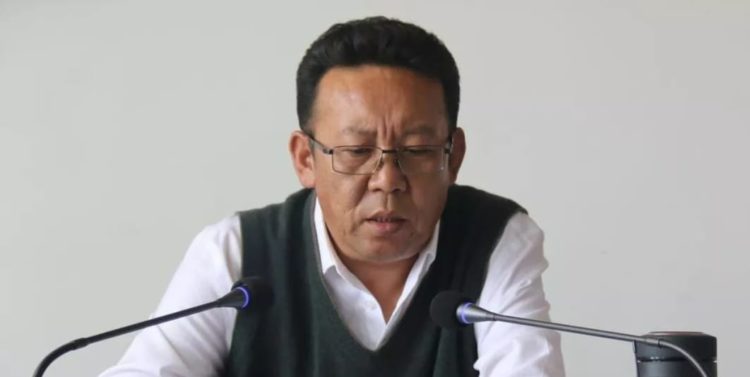 གཞིས་ཀ་རྩེ་གྲོང་ཁྱེར་འཐབ་ཕྱོགས་གཅིག་གྱུར་ཁང་གི་དཔོན་པོ་སྤེན་པ་བཀྲ་ཤིས། དྲ་ལམ་གྱི་པར།